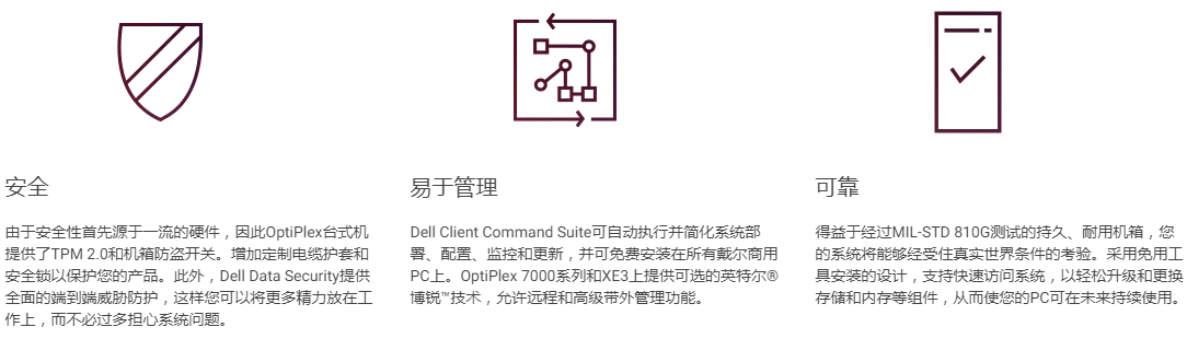 OptiPlex 7060微塔式機和小型機